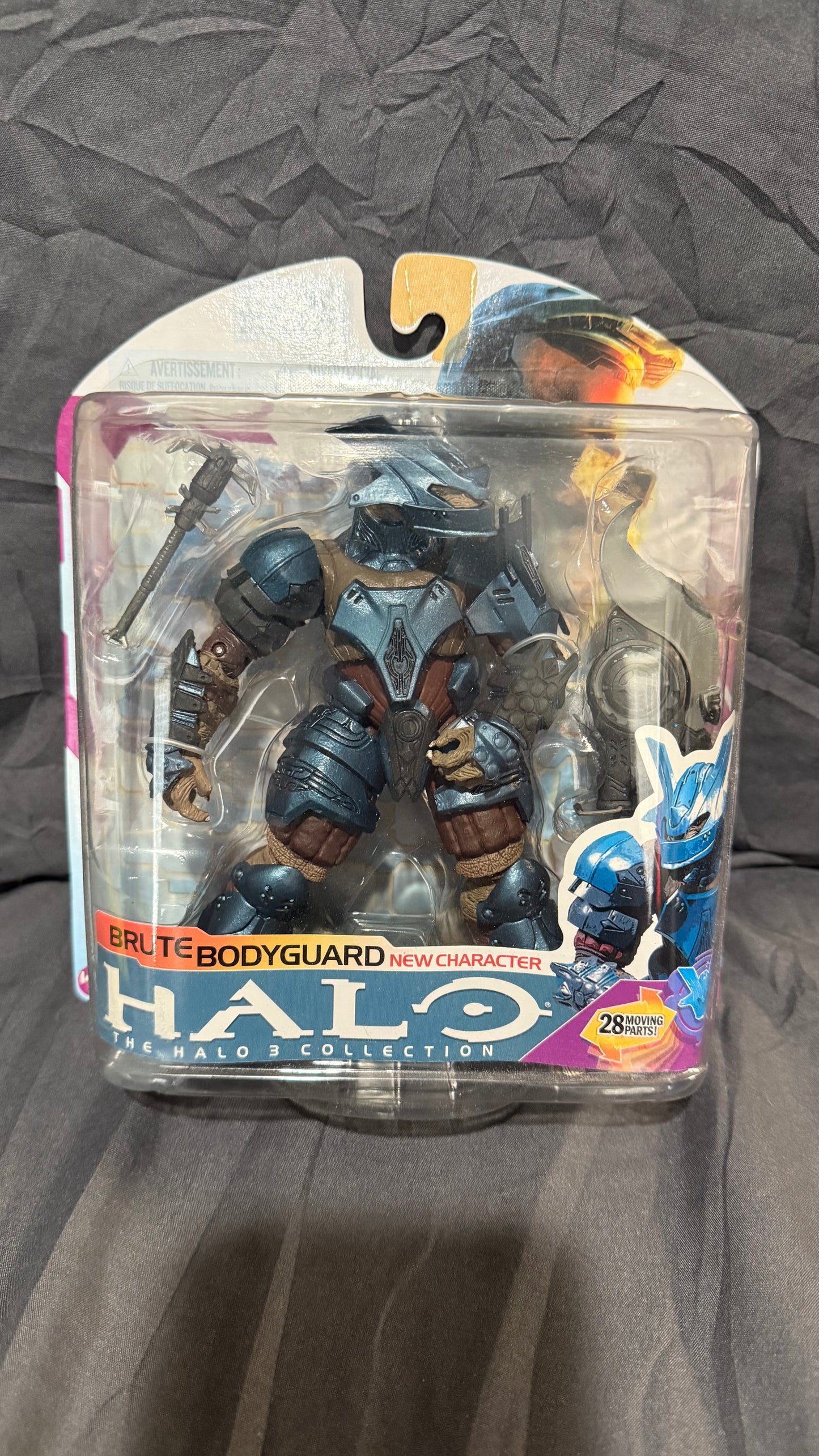 Halo BRUTE BODYGUARD Halo 3 Collection New Character Blue McFarlane Toys 2009