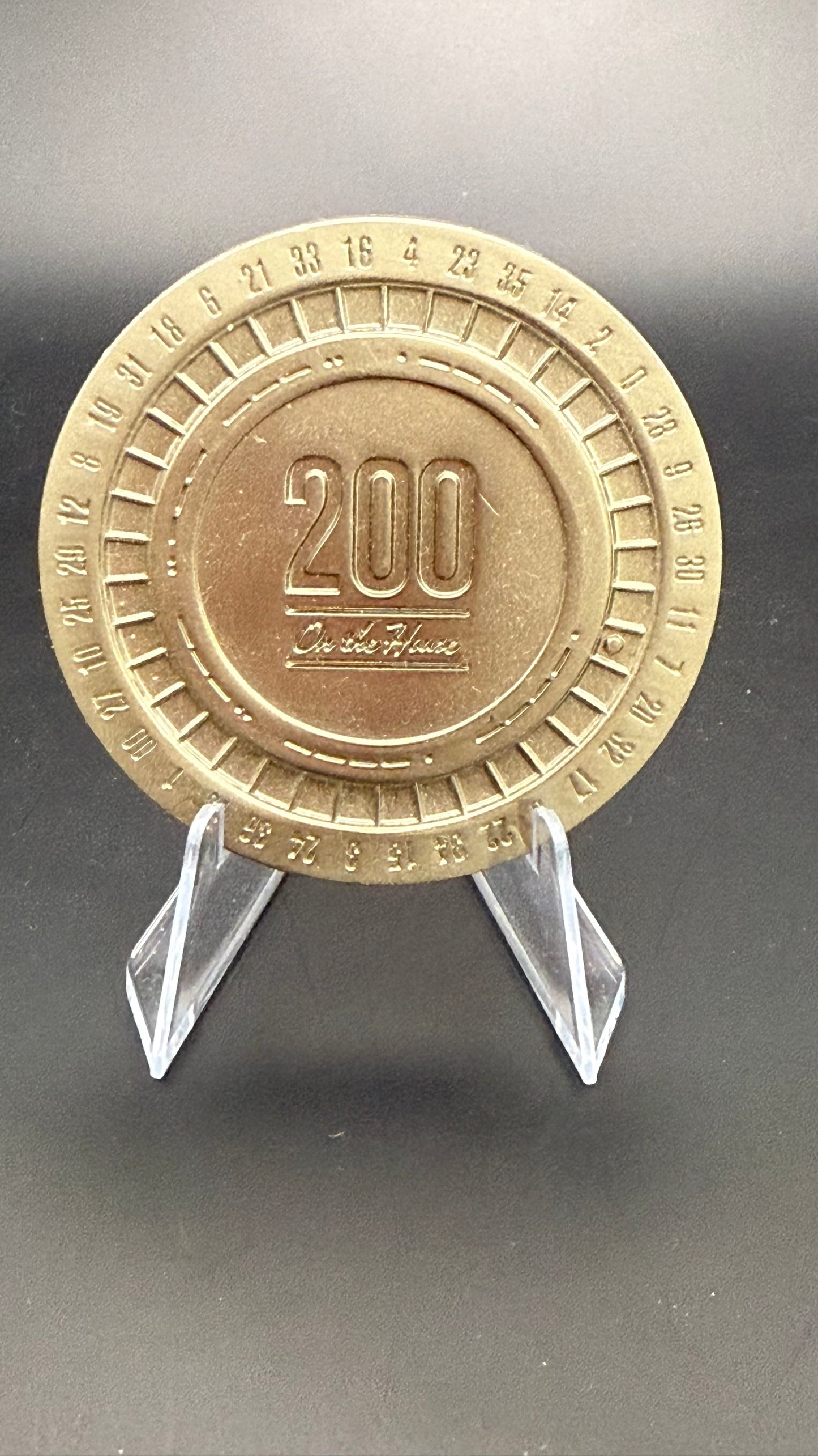 Lucky 38 Platinum Poker Chip from Fallout New Vegas Collector’s Edition box