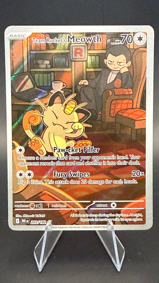 Team Rocket's Meowth - 203/182 - SV10: Destined Rivals (DRI)