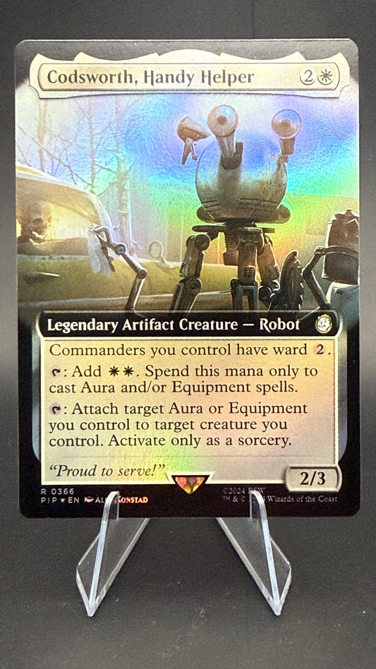 Codsworth, Handy Helper (Extended Art) - Universes Beyond: Fallout (PIP) Foil