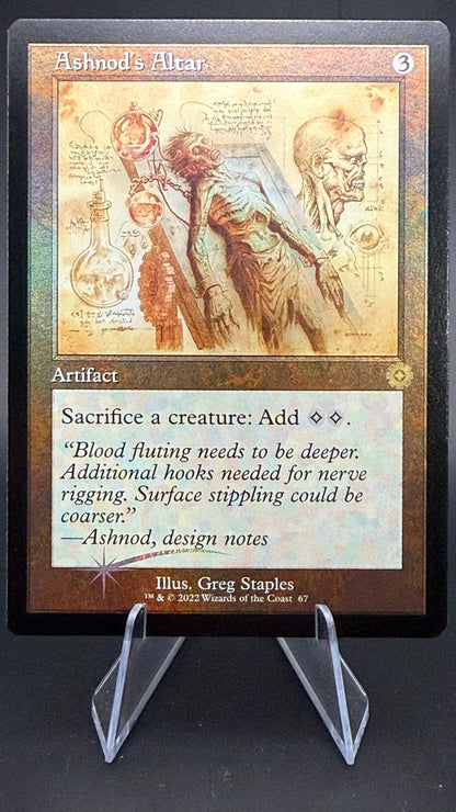 Ashnod's Altar (Schematic) - The Brothers' War: Retro Frame Artifacts (BRR) Foil