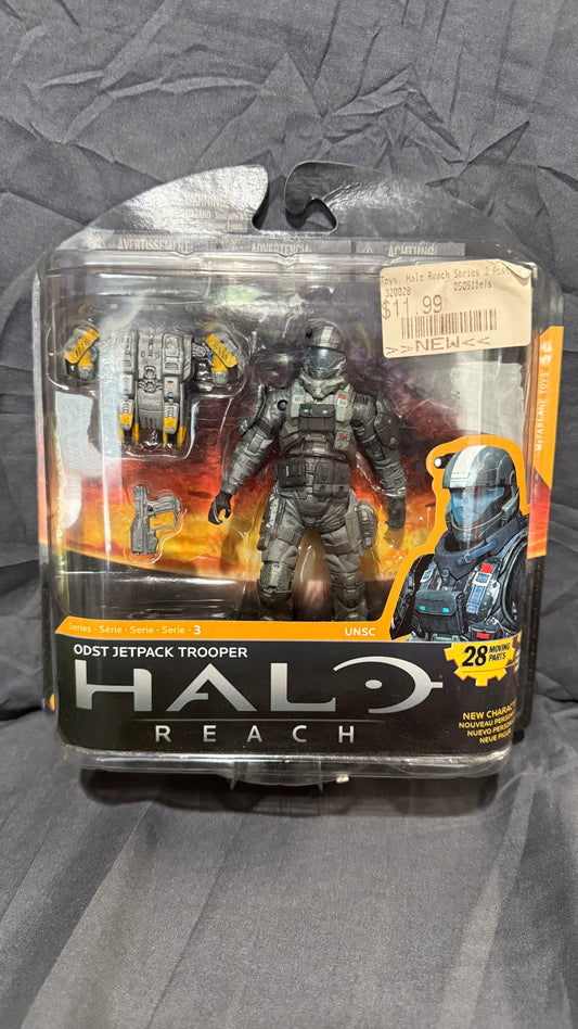 2011 Halo Reach Series 3 UNSC ODST JETPACK TROOPER 5.25" Figure McFarlane Toys