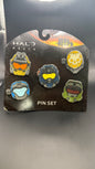 Halo Reach Noble Team Pin Set Kat Jorge Jun Charter Emile 2010 Bungie Rare